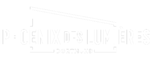Logo von Phoenix de Lumières - Museum für immersive Kunst, welches wir im Rahmen unserer Media- und Marketingspezialisierung im Bereich 