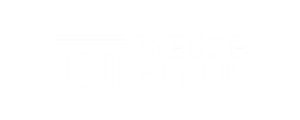 Logo der Messe Berlin, die ein langjähriger Kunde unserer Marketingmaßnahmen und Mediaberatung im Bereich Messen, Kongresse und Events war.